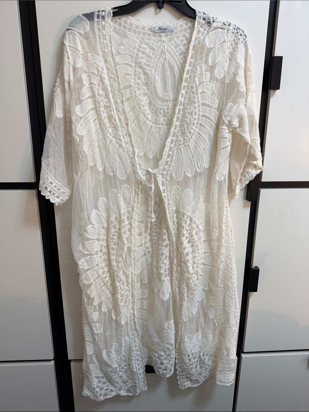 Dasayo - NWOT - Cream Crochet Lace Cover-Up/Beach/Swim
